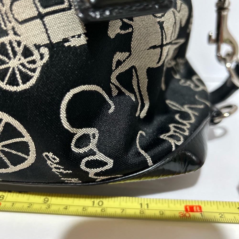 Coach Black and Tan Satchel - Picture 9 of 9